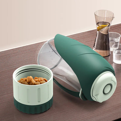 2-in-1 Portable Dog Water Bottle & Food Bowl